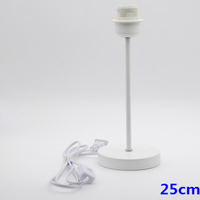 Support de lampe à vis E26 pour lampe de table, poteau de 15 cm, 20 cm, 30 cm, chambre à coucher, éclairage décoratif, accessoires d'éclairage à vis E27