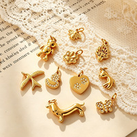 Pendentif Lapin 3D Mini Tendance en Acier Inoxydable, Forme Animale Mignonne, Breloque Polyvalente Style Européen et Américain, Fournitures DIY pour Artisanat Féminin