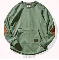 T-shirt Homme Personnalisable THREAD VOX Style Urbain Américain Très Épais avec Poche Kangourou, Haut Thermique Chaud et Robuste
