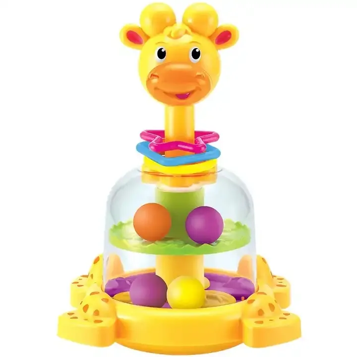 Educational Colorful Balance Rotating Balls Game Play Giraffe Toys Baby Toys