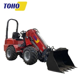 Machines de terrassement 1 tonne 1.2 tonnes chargeuses sur pneus hydrauliques chargeur à bras télescopique petites chargeuses sur pneus avant à vendre - Product Image 1