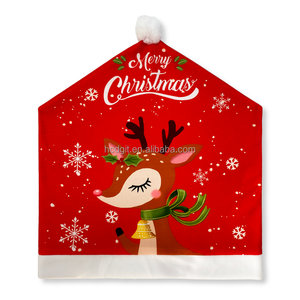 Customizable Wholesale Modern Polyester Printed Cartoon Deer Banquet Stool <strong>Chair</strong> <strong>Cover</strong> Elasticated Hand Washable - Product Image 4