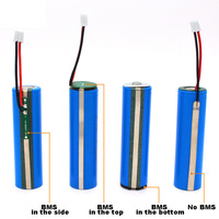 Petit haut-parleur amplificateur vidéo avec connecteur de câble 3.7V 1200mAh-3500mAh Batterie rechargeable au lithium-ion 18650