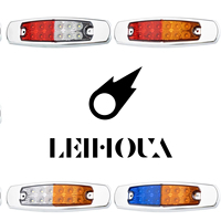 Feux de position latéraux LED personnalisables à double couleur, clignotants, de haute qualité, 12V 24V, blanc, jaune, rouge, bleu, vert pour remorque