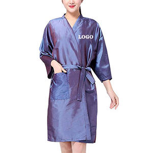 Robe de salon en polyester 2026, cape pour client, logo personnalisé, robes de coiffure, blouse pour <span class=keywords><strong>coiffeur</strong></span>, coupe de cheveux, coloration des cheveux - Product Image 3