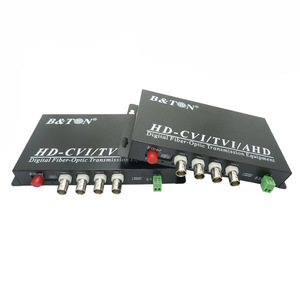 Convertidor óptico HD CVI/HD TVI/AHD con transmisor y receptor de fibra óptica de 4 canales. Modo único/multimodo - Product Image 4