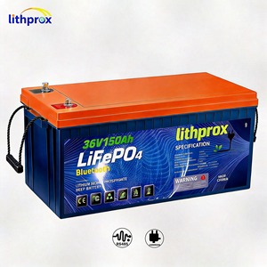 แบตเตอรี่ 36V 150AH 5KW เกรด A ลิเธียมแบบ Deep Cycle สำหรับรถกอล์ฟ พร้อมระบบ BMS อัจฉริยะ RS485 ปลั๊ก CE RoHS IP67 รองรับ OEM ODM รุ่น LAF36100 Lifepo4 สำหรับรถกอล์ฟ - Product Image 1
