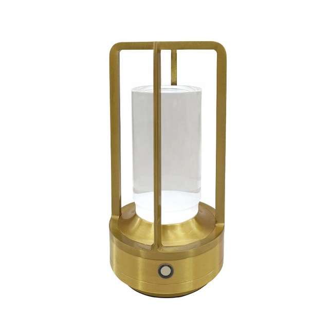 Portable 1200mAh Rechargeable Outdoor Cordless Table Lamp 3 Color Stepless Dimmable Modern for Camping Coffee Atmosphere Setting