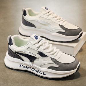 Nouvelles Chaussures Homme Printemps Rétro en Cuir Souple Décontractées à Lacets Confortables à Bout Rond Tendance avec Semelle Intermédiaire en Maille et Semelle Extérieure en Caoutchouc - Product Image 2