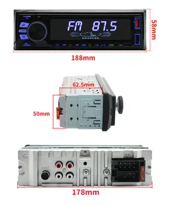 Universal Single Din Autoradio 2USB Schnell ladung Auto Stereo Audio BT FM AUX SD 12V Bluetooth Freis prec heinrich tung Mp3 Player