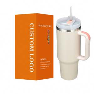 Gobelet 40Oz en acier inoxydable à double paroi avec poignée-Tasse Purpletravel, personnalisée avec votre logo - Product Image 1