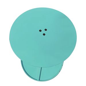 Mesa de comedor redonda moderna con patas de hierro al por mayor para el hogar y al aire libre para restaurantes y hoteles muebles de panel de madera - Product Image 4