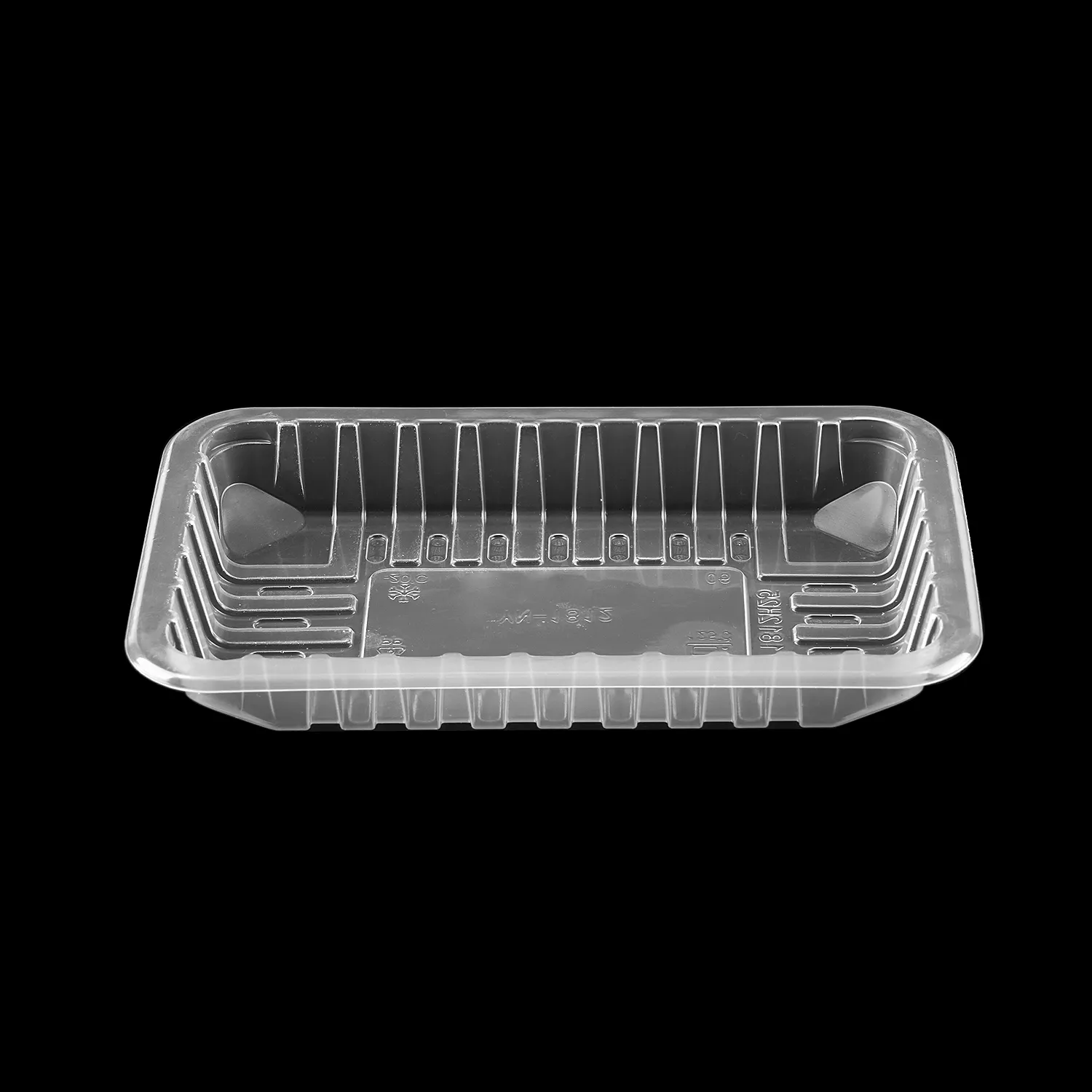 Approvisionnement OEM production de masse emballage alimentaire jetable carré en plastique transparent plateau à viande en pp