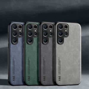 Funda Protectora para Samsung Galaxy S25 Ultra S24 Plus, Funda de Piel de Oveja de Lujo, Antigolpes, Funda de Teléfono de Cuero PU al por Mayor de Fábrica - Product Image 1