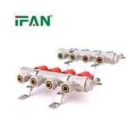 Collecteur PEX IFAN OEM pour chauffage par le sol radiant DN25*3/4" 2-8 voies eau froide et chaude