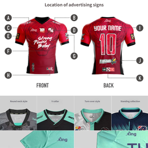 Maillot de football personnalisé entièrement sublimé, 100% polyester, chemises et hauts, commande minimum 1 pièce - Product Image 5