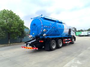 รถดูดสิ่งปฏิกูลแบบสุญญากาศ 6×4 Dongfeng T5 18‑20CBM, รถดูดสิ่งปฏิกูลกำลังสูง 300 แรงม้า ยี่ห้อ Yuchai ผลิตตามสั่งสำหรับส่งออก - Product Image 4