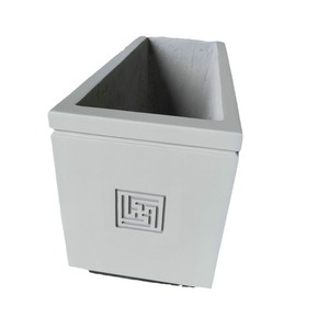 Nuevos Materiales de Construcción de Piedra, Jardinera de Hormigón GRC Gris de Alta Resistencia para Exteriores, para Parques y Plazas - Product Image 2