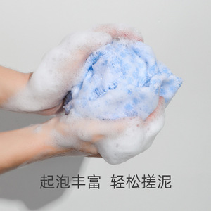 Long Terry Cloth Bath Towel For Back Scrubbing Solid Color Rectangle Polyester <b>PA</b> Home Use - Product Image 5