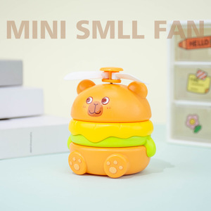 Mini ventilateur en forme de hamburger, rechargeable par USB, design silencieux, utilisation en extérieur - Product Image 4