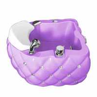 Bassin de spa pour les pieds en acrylique avec lumières de massage et jets pour salon de beauté
