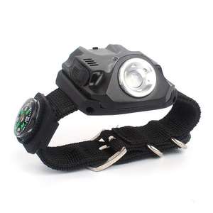 Lampe de poignet LED de camping 2 pièces lampe de poche à lumière dure pour vélo équitation lampe de montre multifonction pour pêche escalade de nuit - Product Image 6