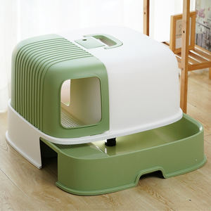 Fabrikpreis Hoopet Umweltfreundliche Haustier-Neuheit Katzentoilette Umweltfreundlich Haltende Streu-<span class=keywords><strong>Box</strong></span> - Product Image 1