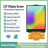 Professionelles 2,8 Zoll TFT LCD Display-Modul 240x320 QVGA Bildschirm für Industrielle Handheld-Terminal-Projekte