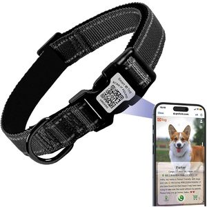 Icitekwan Smart <b>Dog</b> <b>Collar</b> With Qr Code Id Tag Reflective Adjustable Comfort Fit For <b>Small</b> <b>Dogs</b> - Product Image 3