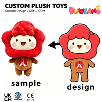 Peluche Mascotte Personnalisée Adorable Jouet en Peluche Doux de Dessin Animé pour Vente en Gros Cadeau Promotionnel OEM ODM Poupée en Peluche Personnalisée