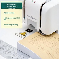 Machine de reliure thermique pour bons de commande et documents, perforation manuelle et reliure à rivets thermofusibles