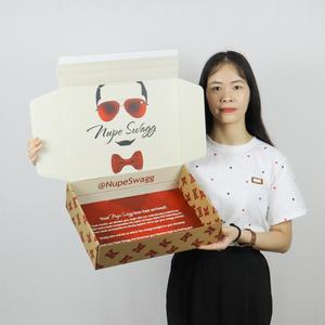 Crown Win Recycled Materials Eco-Friendly Cardboard Weave Window Ziplock Self Sealing Folding <b>Shipping</b> Gift Corrugated Paper - Product Image 6