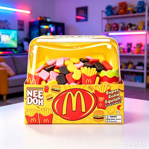 NUEVO Juguete Antiestrés Suave para Aliviar la Ansiedad, Cubo Grande de <span class=keywords><strong>McDonald</strong></span>'s, Juguete Blando para Apretar y Aliviar el Estrés - Product Image 5