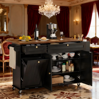 Chariot de rangement de cuisine moderne pour restaurant commercial avec roulettes, design en panneaux de bois, pour usage extérieur et bar à domicile