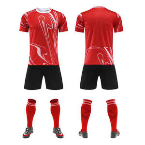 Оптовая продажа, комплект футбольной формы для детей с сублимационной футболкой, оригинальный комплект футбольной одежды - Product Image 1