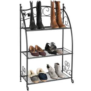 Suoernuo Étagère de <span class=keywords><strong>jardin</strong></span> intérieure et extérieure Support de rangement <span class=keywords><strong>Porte</strong></span>-<span class=keywords><strong>pot</strong></span> en métal à 2 niveaux pour <span class=keywords><strong>plantes</strong></span> Escaliers à <span class=keywords><strong>fleurs</strong></span> Support pour pots de <span class=keywords><strong>fleurs</strong></span> - Product Image 3