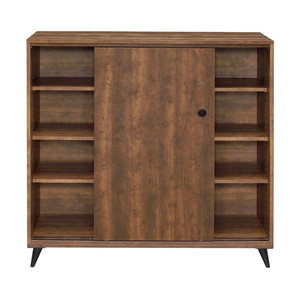 Armoire à chaussures coulissante en bois de haute qualité au design moderne pour salon, capacité 50 paires - Product Image 1