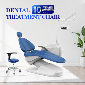 Fauteuil dentaire Hori R5 bleu électrique avec crachoir intégré pour traitement médical - Product Image 2