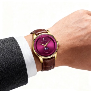 Reloj de Lujo 2025 de Cuarzo Analógico para Hombre y Mujer, con Correa de Cuero Genuino, Cristal de Zafiro, Resistente al Agua, en Acero Inoxidable - Product Image 5
