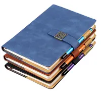 Hot Selling Zuivel Planner Leather Journal Notebook Modieuze Hardcover Zakelijke Blocnotes Met Metalen Magnetische Gesp