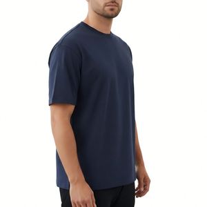 T-shirt graphique surdimensionné 230 g/m² 100 % coton unisexe col rond imprimé audacieux personnalisable avec logo OEM - Product Image 1