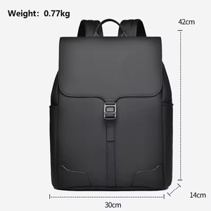 Nuovo Arrivo Zaino Scolastico Universitario <span class=keywords><strong>in</strong></span> <span class=keywords><strong>Pelle</strong></span> <span class=keywords><strong>Nera</strong></span> con Logo Personalizzato, Borsa Impermeabile da Viaggio per Laptop - Product Image 3