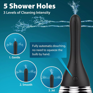 SacKnove Juguetes Sexuales, Bola Eléctrica para Enema, Botella de <span class=keywords><strong>Ducha</strong></span> Vaginal, Máquina Estimuladora, <span class=keywords><strong>Ducha</strong></span> Anal, Tapón Anal, Bombilla para Enema para Hombres Gay y Mujeres - Product Image 4