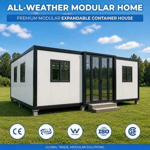 Maison modulaire préfabriquée 20 pieds 40 pieds Intérieur personnalisé pour le marché des Caraïbes Maison en conteneur extensible - Product Image 1
