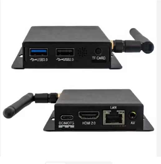 Advertising Digital Signage Gateway IoT M.2 SSD WiFi Cortex-A55 Quad Core 64 Bit Embedded Computer Android Ubuntu Linux Mini PC