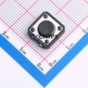 TS-1094S-A3B2-D2 Tactile Switch SMD-4P,12x12mm Switch Single Pole Single Throw Round Button 1.8N Vertical Mount - Product Image 1