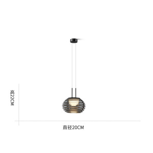 Lámpara Colgante Moderna Minimalista para Dormitorio, Iluminación de Pared de Fondo de Lujo, Lámpara de Techo Creativa para Barra de Bar - Product Image 3