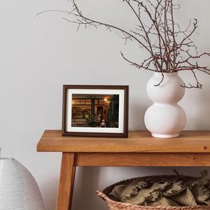 Custom <strong>6</strong> <strong>x</strong> <strong>8</strong> Picture <strong>Frame</strong> Wood <strong>Frame</strong> with Real Glass Photo <strong>Frame</strong> with Mat for 5x7 - Product Image 2