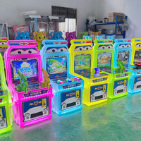 Machine d'arcade multi-jeux pour enfants, à monnayeur, avec fonctions de tir et de conduite, thème dessin animé mignon, pour centre de divertissement et aire de jeux intérieure, version anglaise