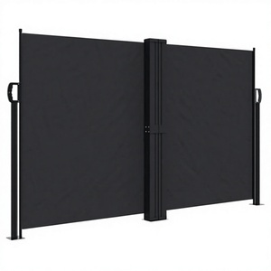 Modern Patio Screen RV Awning <b>Shade</b> White Privacy Aluminum Alloy Frame Retractable Manual Vertical Outdoor Brown Box Packing 8m - Product Image 3